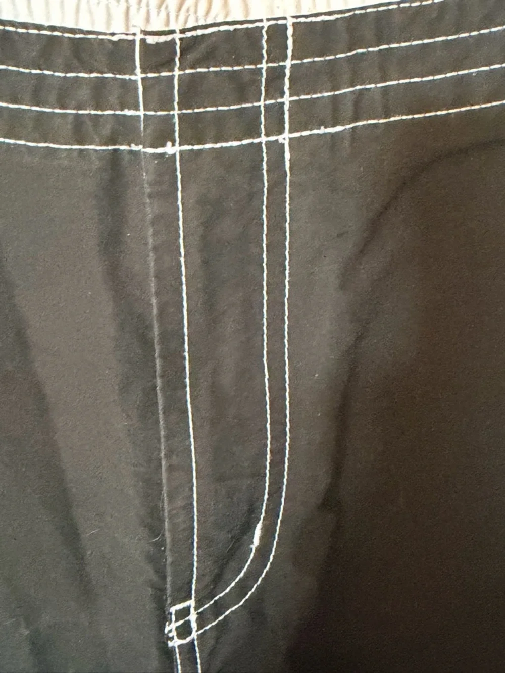 Y2K athletic cropped capri black pants S
